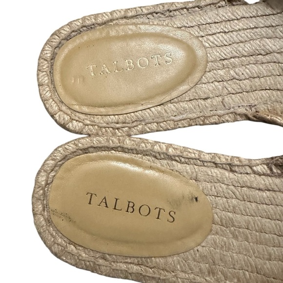 Talbots Hester Crisscross Raffia Espadrille Flat Sandals 11 - Picture 9 of 15